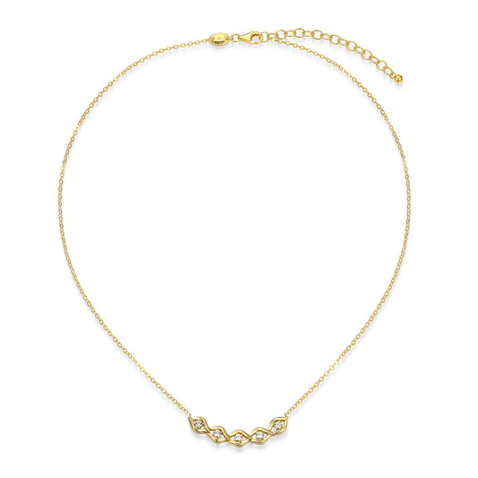 Exclusively Silver White Sapphire Necklace