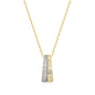 Exclusively Silver Baguette Rondelle Necklace