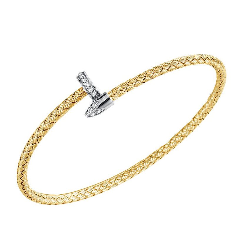 Exclusively Silver Woven Bracelet