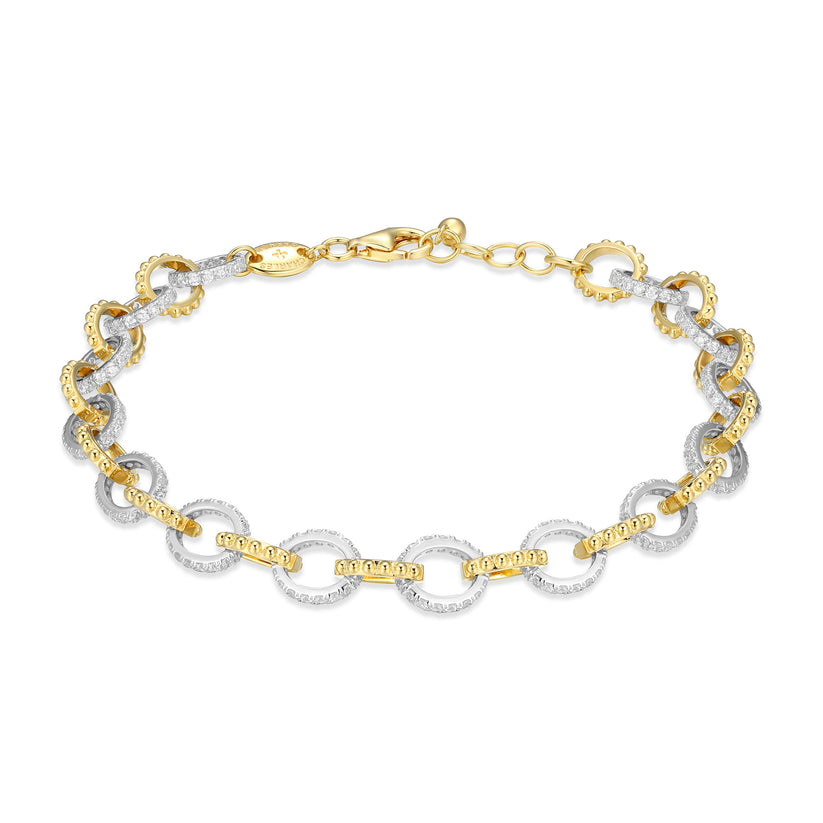 Exclusively Silver Alternating Link Bracelet