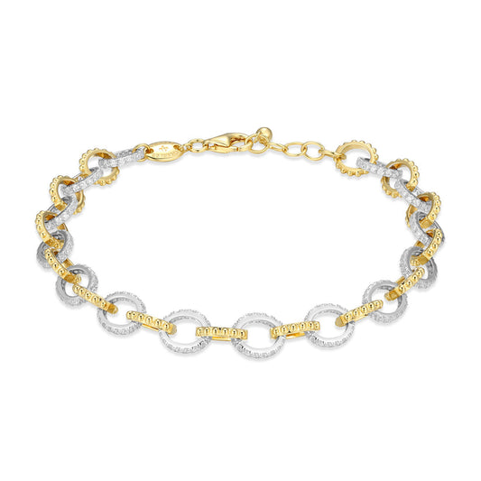 Exclusively Silver Alternating Link Bracelet