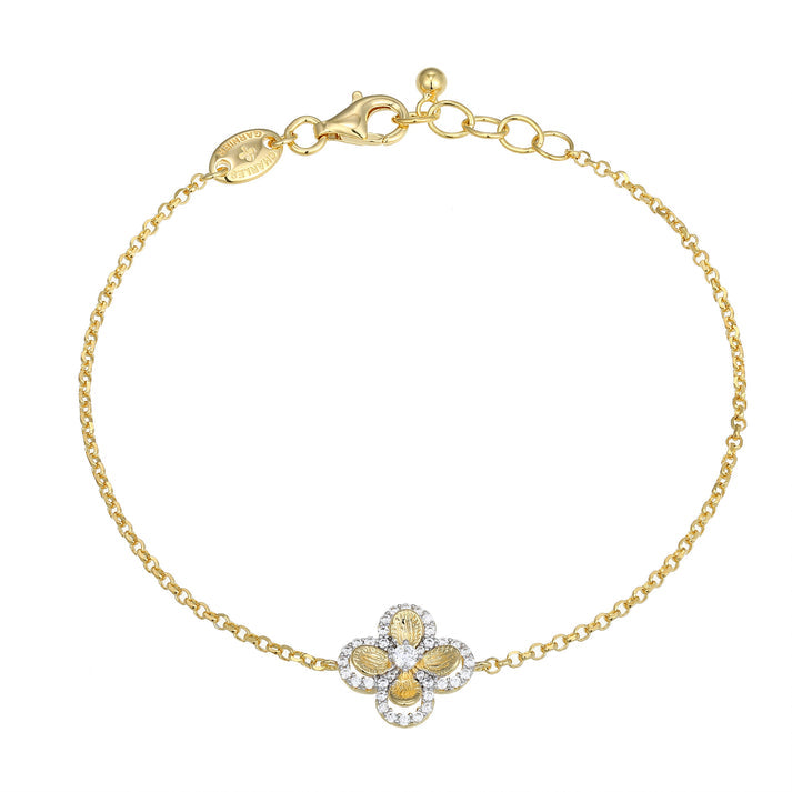 Exclusively Silver Clover Bracelet