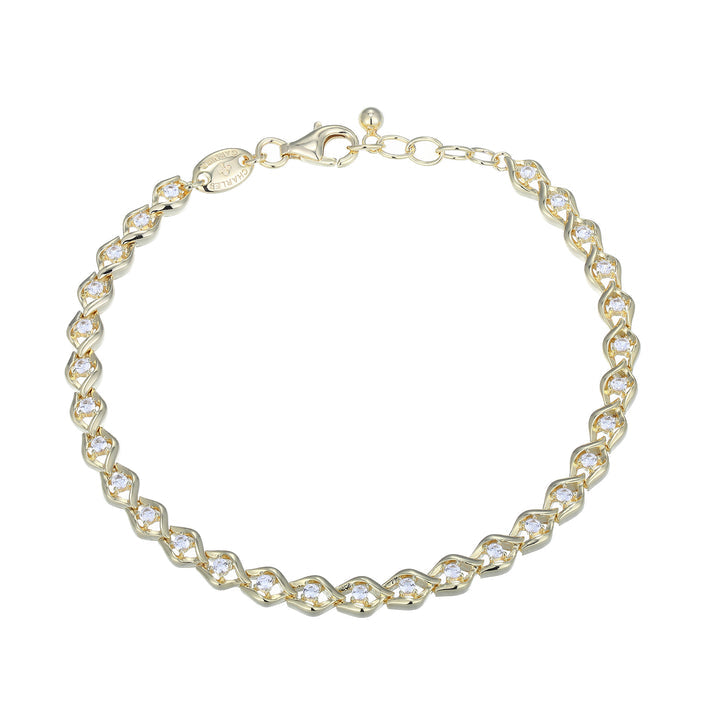 Exclusively Silver Intertwined Bracelet