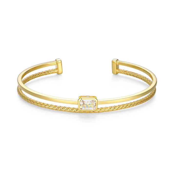 Exclusively Silver Double Cuff Bracelet