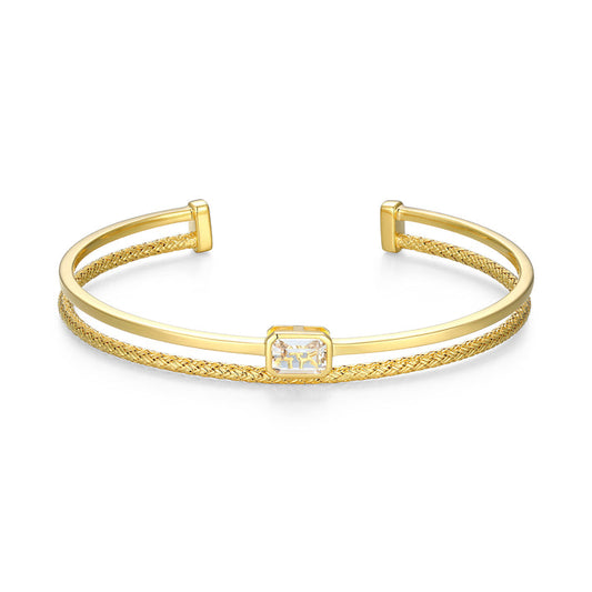 Exclusively Silver Double Cuff Bracelet
