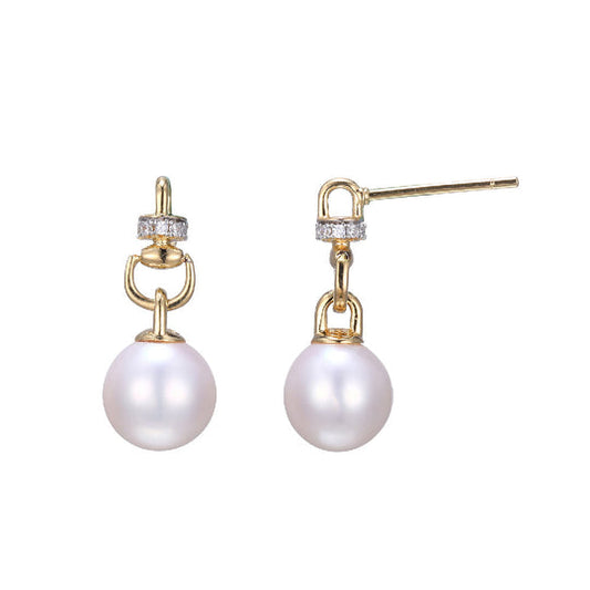 Exclusively Silver Freshwater Pearl Dangles