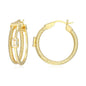 Exclusively Silver Dual Band Hoop