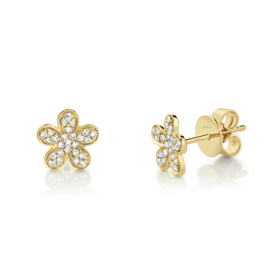 Shy Creation Flower Stud Earrings