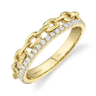 Shy Creation Diamond Link Ring