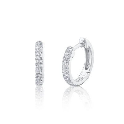 Shy Creation Pave Huggie Hoop