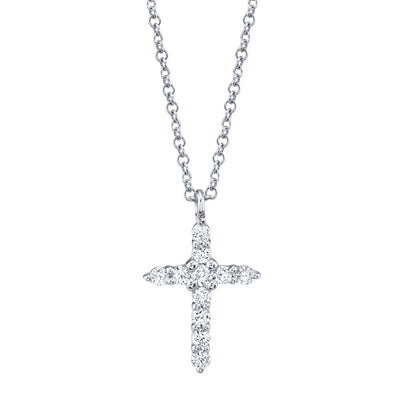 Shy Creation Diamond Cross Necklace