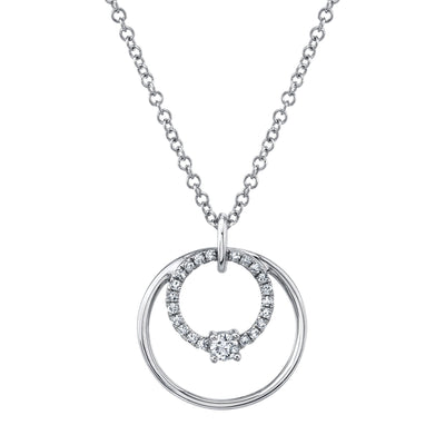 Shy Creation Double Circle Necklace