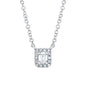 Shy Creation Baguette Diamond Necklace