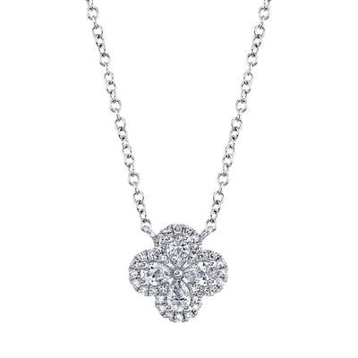 Shy Creation Diamond Clover Pendant