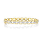 Shy Creation Diamond Link Bangle Bracelet