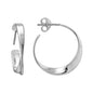 Exclusively Silver Contemporary Twist Earrings