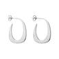 Exclusively Silver Thin J-Hoops