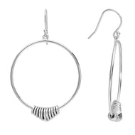 Exclusively Silver Hoops with Rings