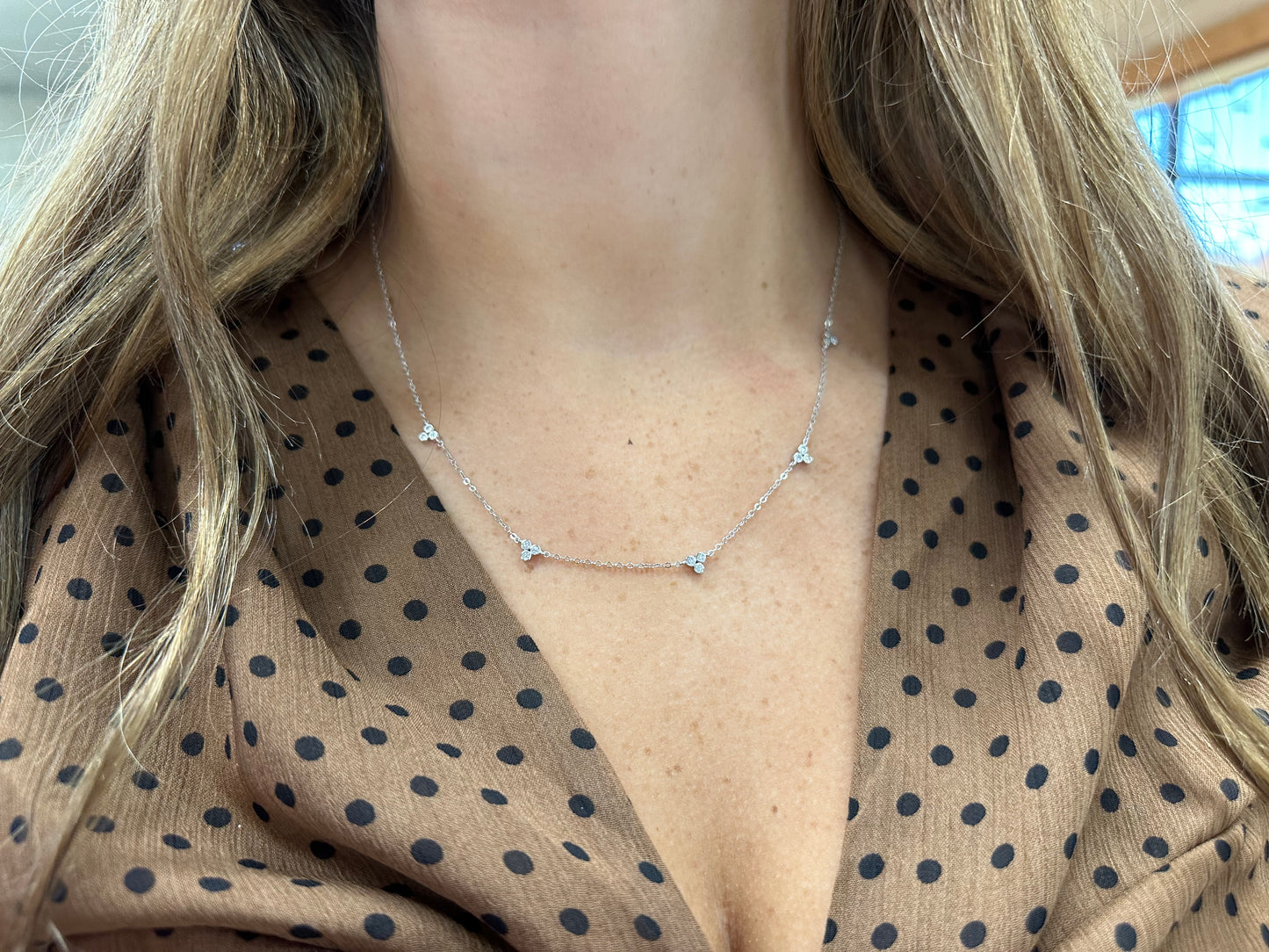 Exclusively Silver 5 Station Necklace