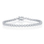 Exclusively Silver Round CZ Tennis Bracelet