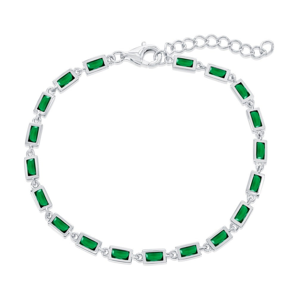 Exclusively Silver Color Rectangle Bracelet
