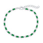 Exclusively Silver Color Rectangle Bracelet