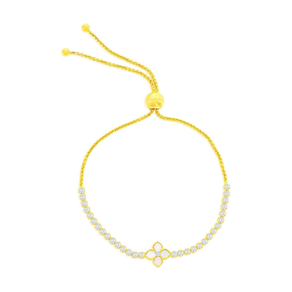 Exclusively Silver Flower Bracelet