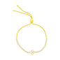 Exclusively Silver Flower Bracelet