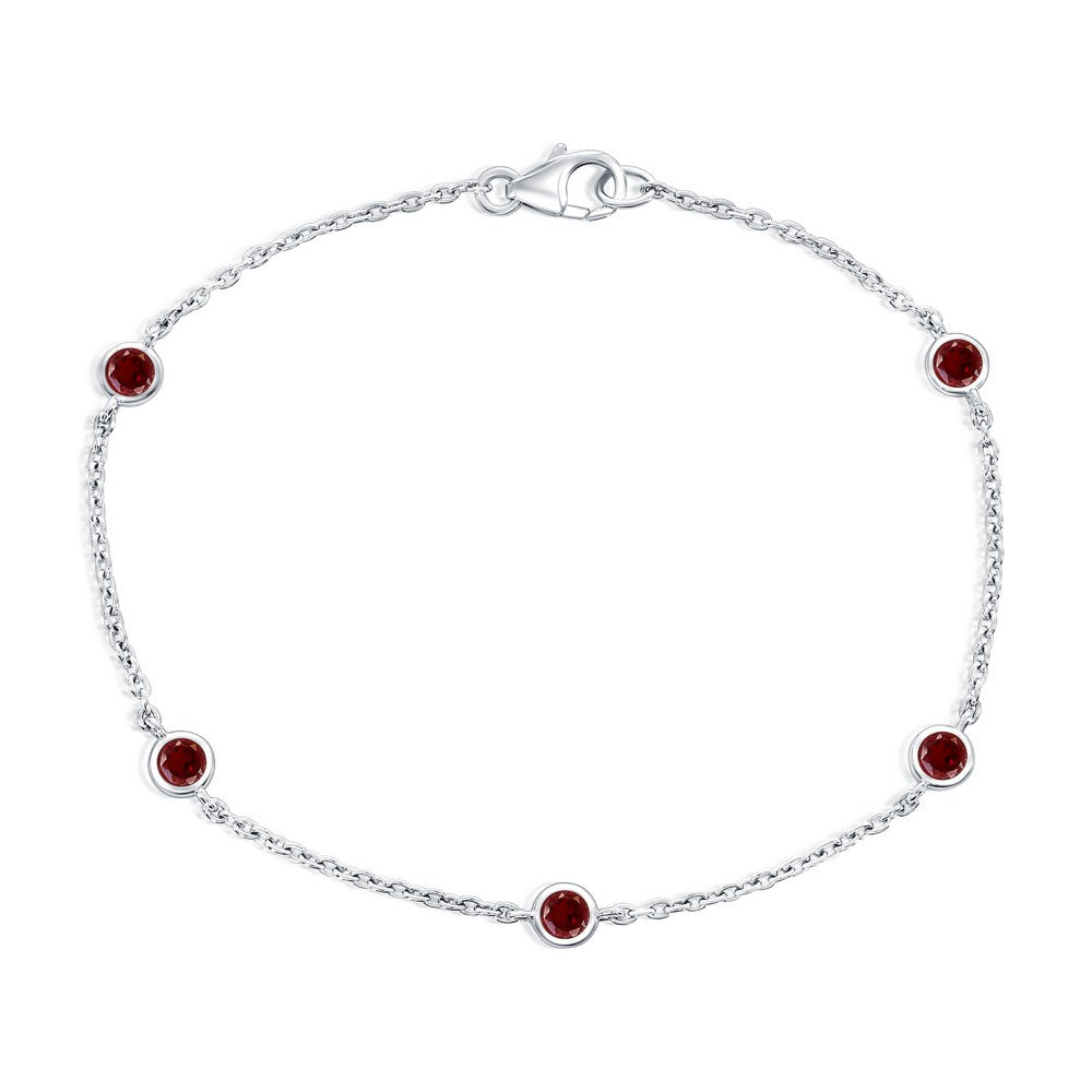 Exclusively Silver Color Bezel Bracelet