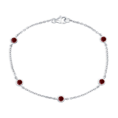 Exclusively Silver Color Bezel Bracelet