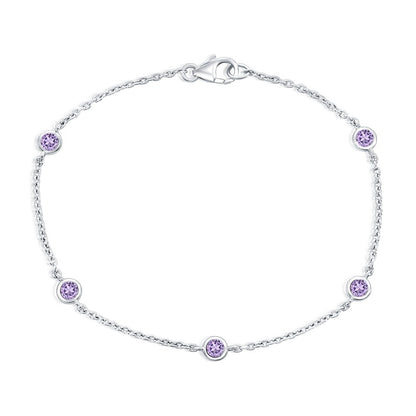 Exclusively Silver Color Bezel Bracelet