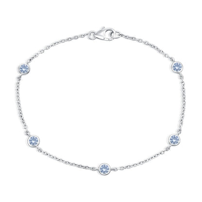Exclusively Silver Color Bezel Bracelet