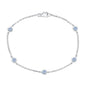 Exclusively Silver Color Bezel Bracelet