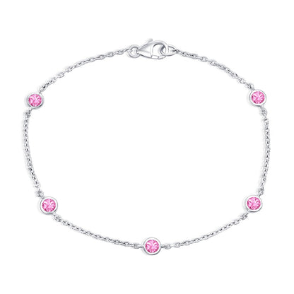 Exclusively Silver Color Bezel Bracelet