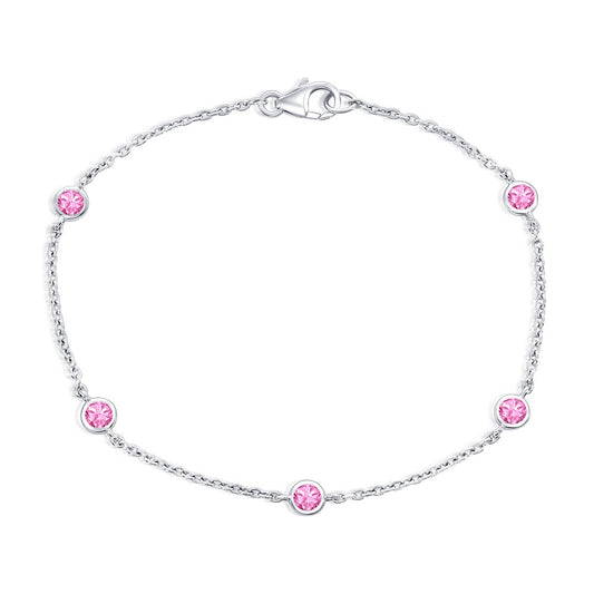 Exclusively Silver Color Bezel Bracelet