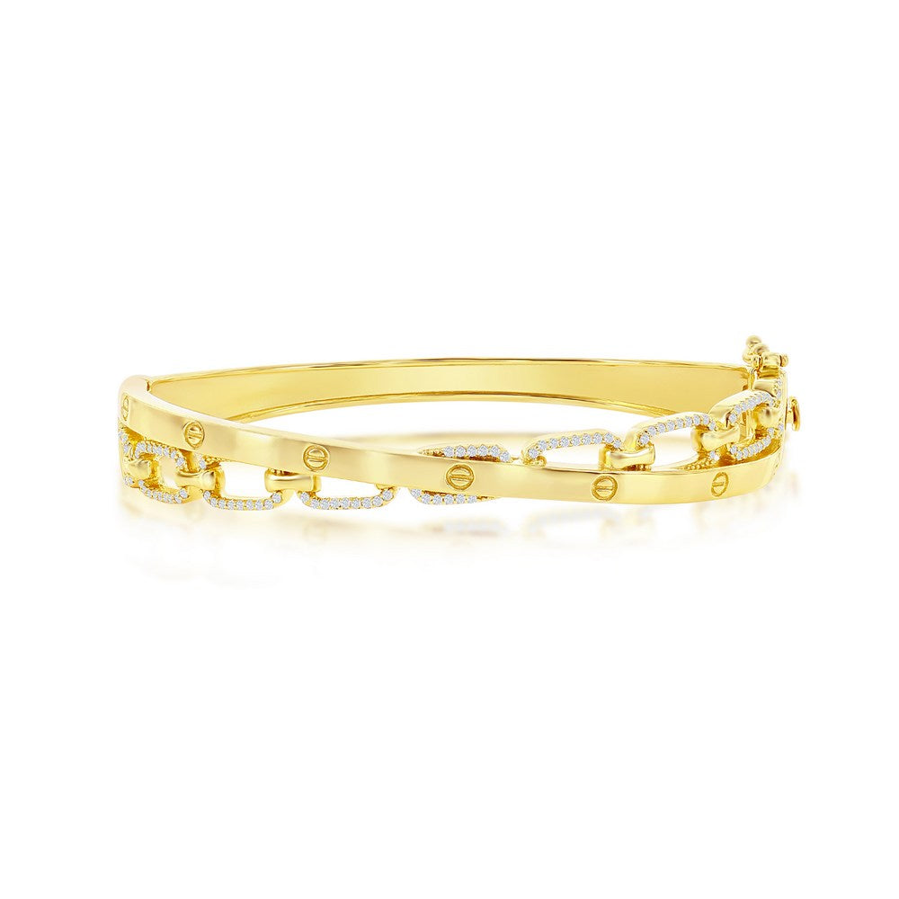 Exclusively Silver Overlapping Bracelet