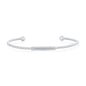 Exclusively Silver Bar Beaded Bangle
