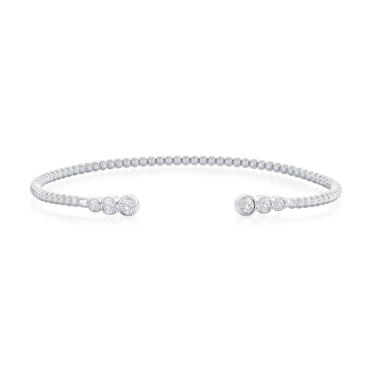 Exclusively Silver Graduated Bangle