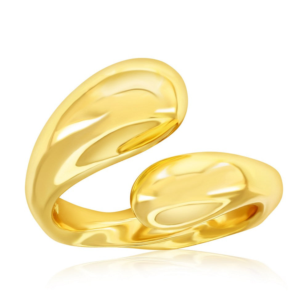 Exclusively Silver Puffed Wrap Ring