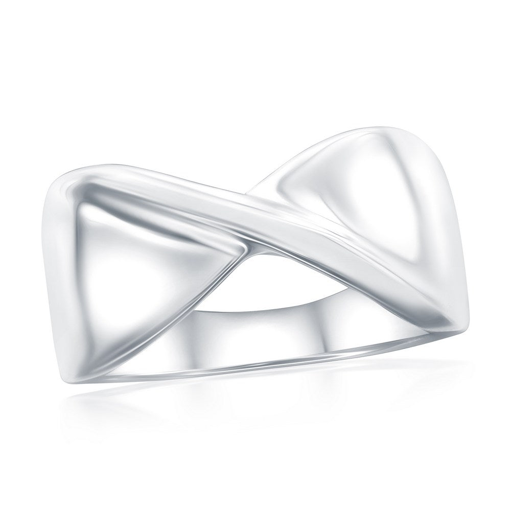 Exclusively Silver X Design Ring