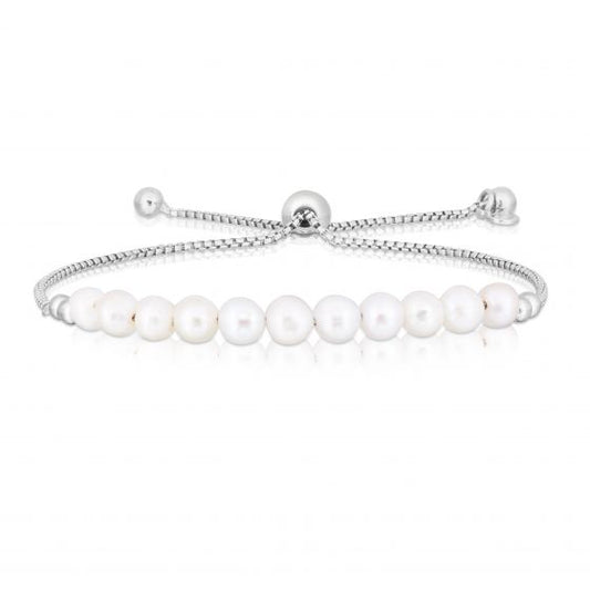 Exclusively Silver Freshwater Pearl Bracelet