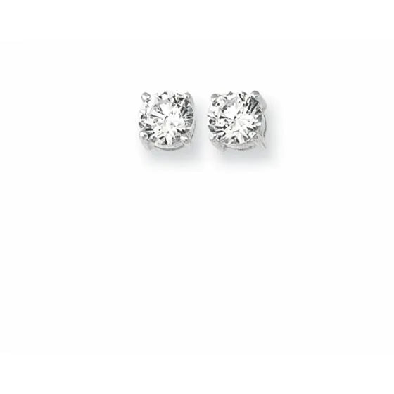 Exclusively Silver CZ Studs