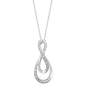 Exclusively Silver Double Infinity Necklace