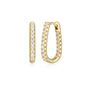 Exclusively Silver Pavé CZ Hoops