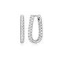Exclusively Silver Pavé CZ Hoops