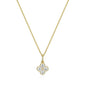 Exclusively Silver Clover CZ Necklace