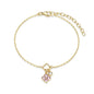 Exclusively Silver CZ Clover Charm Bracelet