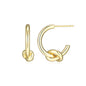 Exclusively Silver Knot Hoops