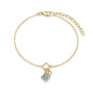 Exclusively Silver CZ Clover Charm Bracelet