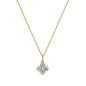 Exclusively Silver Clover CZ Necklace